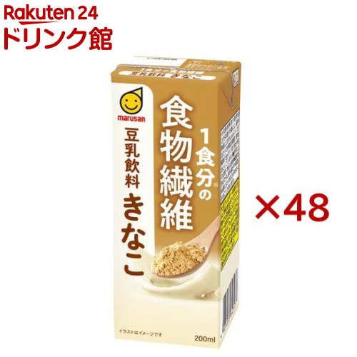 1食分の食物繊維 豆乳飲料 きなこ(24本×2セット(1本200ml))