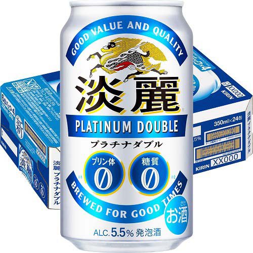 楽天24 ドリンク館のキリン 淡麗プラチナダブル(24本入×4セット(1本350ml))【淡麗プラチナダブル】｜アングル2