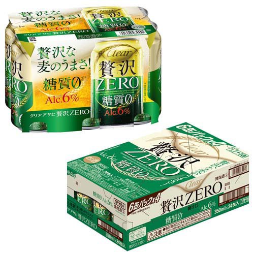 クリアアサヒ 贅沢ゼロ 缶(24本入×2セット(1本350ml))【クリアアサヒ贅沢ゼロ】[アサヒビール/新ジャンル/贅沢ゼロ/クリアアサヒ]