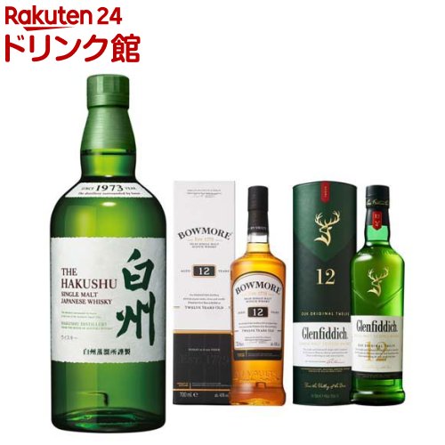 【企画品】サントリー ウイスキー飲み比べセット 白州入り(700ml×3本)