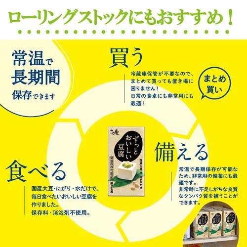 楽天24 ドリンク館のずっとおいしい豆腐(12個入×2セット(1個300g))[濃厚豆乳]｜アングル3