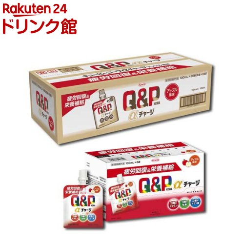 乐天商城 - キューピーコーワαチャージ アップル風味(100mL×36袋)