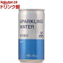 神戸居留地 スパークリングウォーター 強炭酸水 プレーン 缶 無糖(190ml 30本入)【神戸居留地】