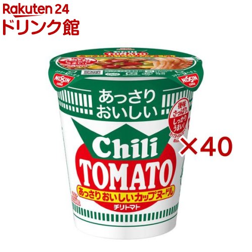 樂天商城 - あっさりおいしいカップヌードル チリトマト(20食入×2セット(1食62g))【カップヌードル】