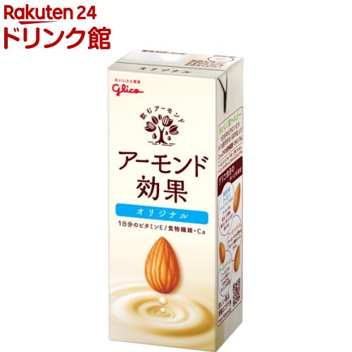 グリコ アーモンド効果 砂糖不使用(200ml*24本セット)【アーモンド効果】[アーモンドミルク ビタミンE 食物繊維 アーモンド]