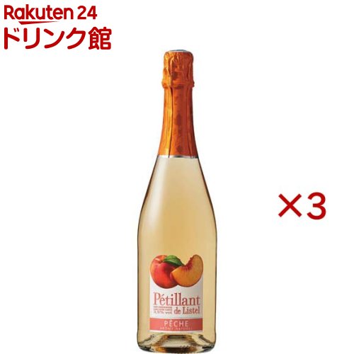 乐天商城 - ペティアン・ド・リステル ピーチ(750ml×3セット)