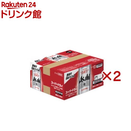 アサヒ スーパードライ 缶 保冷バッグ内封(24本入×2セット(1本500ml))