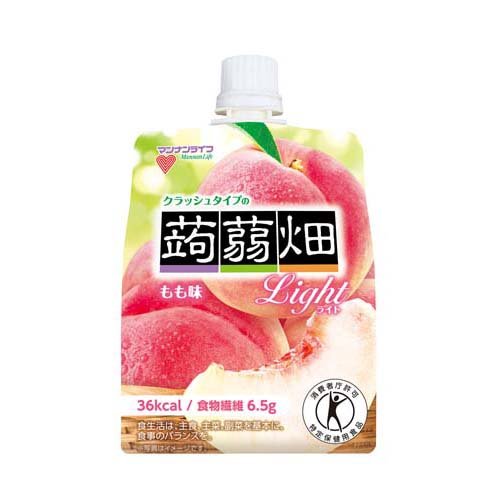 クラッシュタイプの蒟蒻畑ライト もも味(6個入×5セット(1個150g))【蒟蒻畑】