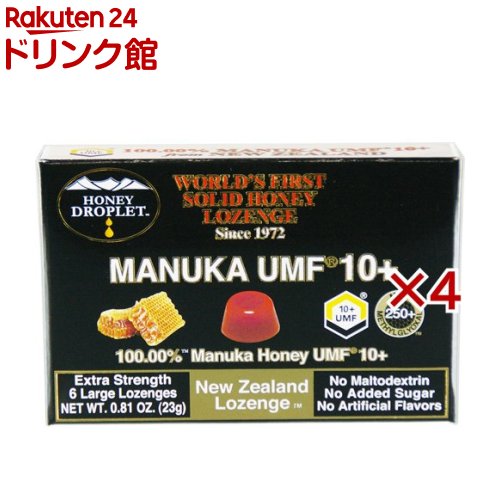 ハニージャパン ハニードロップレット UMFマヌカハニー10プラス(23g×4セット)[はちみつ 飴 おやつ のど 健康 プレゼント](4)