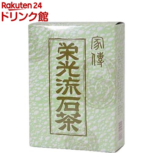 お店TOP＞お茶＞緑茶＞栄光流石茶 (12g*12袋)【栄光流石茶の商品詳細】●あかめがしわ・柿葉・くまざさ・はぶ茶(ケツメイシ)・くこ・梅寄生（ばいきせい）を特殊製法によりブレンドしたお茶です。●すべて原野、山岳より採集した野草で、栽培されたものは使用しておりません。●カフェインはほとんど含んでおりませんので、幅広い年齢層でお飲みいただけます。●飲みやすいティーパックです。【召し上がり方】ティーパックをそのまま600mL(約3合)の水に入れ、細火で200mLになるまで煮出して適宜お飲み下さい。日常茶として飲用される時は、1L(約8合)の水を入れ数十分煮出し、適宜お飲みください。※鉄ビンは使用しないで、アルミのやかんか土瓶を用いてください。【栄光流石茶の原材料】あかめがしわ(樹皮不含)、柿葉、くまざさ、はぶ茶、くこ(根不含)、ばいきせい【注意事項】・煮出した後のお茶は変質する場合がありますので、ポットで保温、又は冷蔵庫で冷やして保存して下さい。できるだけ24時間以内にお召し上がり下さい。・商品によって多少の風味や色合いが異なる場合がありますが、天然原料使用のため、品質に問題ありませんので安心してお召し上がり下さい。・鉄ビンは使用しないで、アルミのやかんか、土びんを用いて下さい。・本品は煮出し用のティーバックです。開封して飲食しないで下さい。・原料の吟味および製造には十分注意しておりますが、開封後は湿気を避けて保管し、なるべく早くご使用下さい。【原産国】日本【発売元、製造元、輸入元又は販売元】栄光リニューアルに伴い、パッケージ・内容等予告なく変更する場合がございます。予めご了承ください。栄光501-6224 岐阜県羽島市正木町大浦1366-1058-392-6911広告文責：楽天グループ株式会社電話：050-5306-1825[お茶]