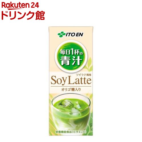 伊藤園 毎日1杯の青汁 ソイラテ風味 紙パック(200ml*24本入)【毎日1杯の青汁】のサムネイル