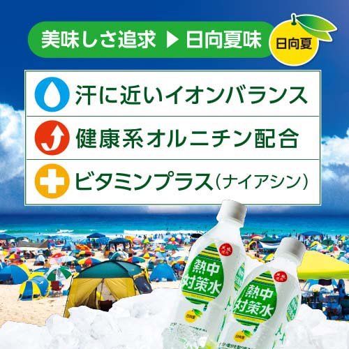 スポーツドリンク 熱中対策水 日向夏味 6周年記念イベントが 24本入 500ml