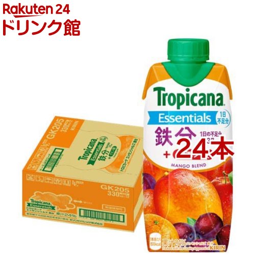 トロピカーナ エッセンシャルズ 鉄分(330ml 24本セット)【トロピカーナ】