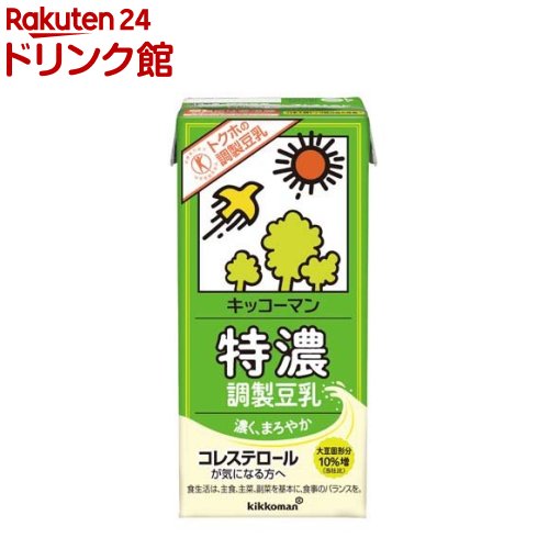 キッコーマン 特濃調製豆乳 1L*6本入 【キッコーマン】[トクホ 特定保健用食品 たんぱく質]