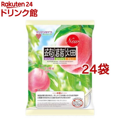 蒟蒻畑 白桃味(12個入*24袋セット)【蒟蒻畑】[こんにゃくゼリー 食物繊維 ヘルシー おやつ 夜食]のサムネイル
