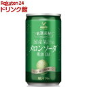 神戸居留地 厳選素材 国産果汁のメロンソーダ 缶(185ml*20本入)【神戸居留地】