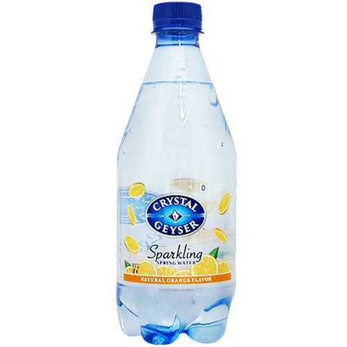 クリスタルガイザー スパークリング オレンジ （無果汁・炭酸水）(532mL*24本入)【クリスタルガイザー(Crystal Geyser)】[スパークリング ミネラルウォーター 水]【送料無料(北海道、沖縄を除く)】
