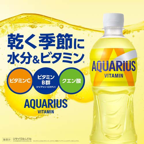 アクエリアス ビタミン PET(500ml*24本入)【アクエリアス(AQUARIUS)】[スポーツドリンク]