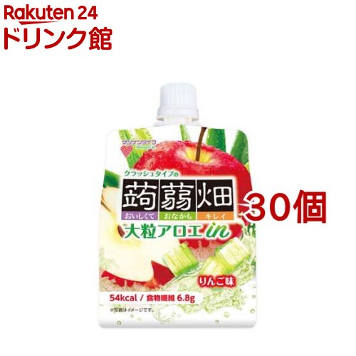 大粒アロエinクラッシュタイプの蒟蒻畑 りんご味(150g*30コセット)【蒟蒻畑】[こんにゃくゼリー 食物繊維 低カロリー ゼリー飲料]