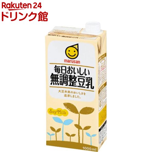 マルサン 毎日おいしい無調整豆乳(1L 6本入)【マルサン】