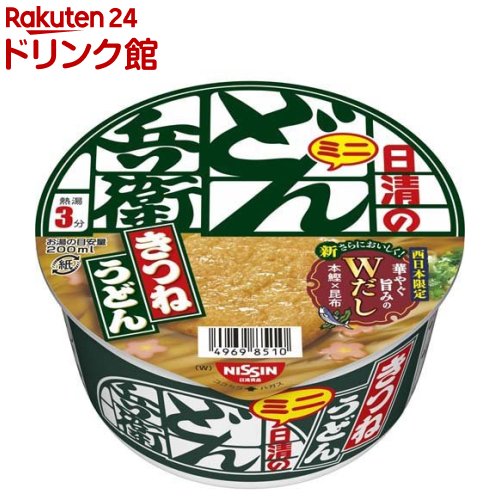 日清のどん兵衛 きつねうどん ミニ 西(42g*12食入)【日清のどん兵衛】[インスタント和風カップ麺 西日本限定品 日清食品]