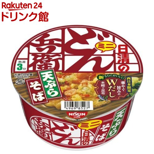 日清のどん兵衛 天ぷらそば ミニ 西(46g*12食入)【日清のどん兵衛】[インスタント和風カップ麺 西日本限定品 日清食品]