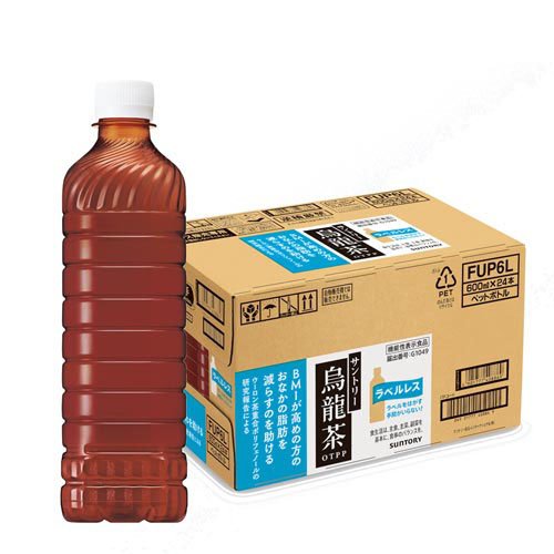 サントリー 烏龍茶OTPP ラベルレス 機能性表示食品(24本×2セット(1本600ml))【サントリー 烏龍茶】