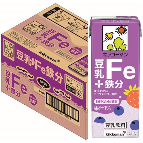 豆乳+鉄分(18本入×2セット(1本200ml...の紹介画像2