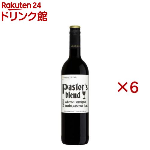 お店TOP＞アルコール飲料＞ワイン＞ザ パスターズ ブレンド カベルネ ソーヴィニョン (750ml×6セット)【ザ パスターズ ブレンド カベルネ ソーヴィニョンの商品詳細】●カシスやプラムの果実香とローズマリーや丁子などのスパイス香が同時に広がります。●果実味とタンニンのバランスが良く、力強さも兼ね備えた辛口赤ワインです。●アルコール度数：13.5％【品名・名称】果実酒【ザ パスターズ ブレンド カベルネ ソーヴィニョンの原材料】ブドウ、亜硫酸塩【栄養成分】記載なし【アレルギー物質】記載なし【保存方法】記載なし【原産国】南アフリカ【発売元、製造元、輸入元又は販売元】シーズンワイン20歳未満の方は、お酒をお買い上げいただけません。お酒は20歳になってから。※説明文は単品の内容です。リニューアルに伴い、パッケージ・内容等予告なく変更する場合がございます。予めご了承ください。・単品JAN：5037713009919シーズンワイン広告文責：楽天グループ株式会社電話：050-5306-1825[アルコール飲料]