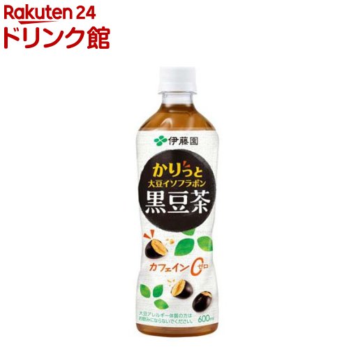 伊藤園 かりっと大豆イソフラボン 黒豆茶 ペットボトル(600ml×24本入)
