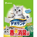 【納期:1~7営業日】【3980円以上で送料無料（沖縄を除く）】ユニ・チャーム オシッコのあとに香る砂 森の香り 5L [ユニ・チャームペットケア ユニチャームペットケア]