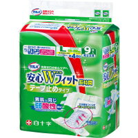 商品説明●テープ止めタイプ●素肌と同じ「弱酸性素材」を吸収体表面とパルプ層に使用しております。●Wフィット構造がフィットして、背モレ・横モレを防ぎます。●立体ギャザーの間隔を拡幅した事により、夜間用パッドもしっかり固定します。●ムレ・カブレを防止する全面通気シート使用●足周りに、面でフィットしてモレを防ぐT型立体ギャザー●気になる臭いを抑える吸収ポリマー使用。気になる臭い(アンモニア臭)も安心●2つの吸収体「Wフィット構造」がすき間を埋めて、モレをしっかりブロック●ぴったりマークがあり、尿とりパッドもらくらく装着。装着の目印にセンターライン入り●つまみやすくて止めやすい、大型止めテープ●おしっこ吸収の目安：約4回分●医療費控除対象商品【規格概要】対応サイズ・・・ヒップサイズ：90〜125cm吸収量の目安・・・おしっこ約4回分(1回の排尿量を150mLとして)広告文責株式会社クスリのナカヤマTEL: 03-5497-1571備考■パッケージデザイン等は、予告なく変更されることがあります。■物流センターの在庫は常に変動しております。そのため、ページ更新とご注文のタイミングによって、欠品やメーカー販売終了のため商品が手配できない事態が発生致します。その場合、誠に申し訳ありませんが、メールにて欠品情報をご案内の上、キャンセル対応させていただく場合がございます。■特に到着日のご指定が無い場合、商品は受注日より起算して1~5営業日を目安に発送いたしております。ご注文いただきました商品の、弊社在庫状況等によっては、発送まで時間がかかる場合がございますので、予めご了承ください。また、5営業日以内の発送が困難な場合には、メールにて発送遅延のご連絡と発送予定日のご案内をお送りさせていただきます。