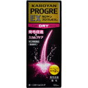 商品説明「カロヤンプログレEX D 乾燥肌向 120ml」は、発毛促進、抜毛予防、ふけ、かゆみ等に効果があります。医薬品。効果・効能●壮年性脱毛症、円形脱毛症、びまん性脱毛症、粃糠性脱毛症●発毛促進、育毛、脱毛(抜毛)の予防、薄毛●ふけ、かゆみ●病後・産後の脱毛用法・用量年齢1回量1日使用回数成人(15歳以上)2mlを頭髪地肌にすりこみ、軽くマッサージして下さい。なお、患部の状態に応じて2mlで多い場合は、適宜減量して下さい。2回(朝夕)15歳未満使用しないで下さい。【用法・用量に関連する注意】(1)用法・用量を厳守し、過量に使用しないで下さい。(定められた用法・用量の範囲より多量に使用したり、あるいは頻繁に使用した場合には、副作用を発現する可能性が高まりますので注意して下さい)(2)洗髪直後や湯あがり直後に使用する場合は、発汗等の副作用があらわれる傾向がありますのでほてりをさましてから使用して下さい。(3)一般に高齢者では生理機能が低下していることがありますので減量する等注意して使用して下さい。(4)目に入らないように注意して下さい。万一、目に入った場合には、すぐに水又はぬるま湯で洗って下さい。なお、症状が重い場合には、眼科医の診療を受けて下さい。(5)薬液のついた手で目など粘膜にふれると刺激がありますので、手についた薬液はよく洗い落として下さい。(6)頭皮にのみ使用して下さい。使用上の注意●してはいけないこと(守らないと現在の症状が悪化したり、副作用が起こりやすくなります)次の部位には使用しないで下さい。(1)きず、しっしんあるいは炎症(発赤)等のある頭皮(2)頭皮以外●相談すること1.次の人は使用前に医師、薬剤師又は登録販売者に相談して下さい。(1)薬や化粧品等によりアレルギー症状を起こしたことがある人(2)高齢者(「用法・用量に関連する注意」の項参照)2.使用後、次の症状があらわれた場合は副作用の可能性がありますので、直ちに使用を中止し、この文書を持って医師、薬剤師又は登録販売者に相談して下さい。(使用を中止し、水又はぬるま湯で洗い流してください。)関係部位症状頭皮発疹・発赤、かゆみ、はれその他全身性の発汗、それに伴う寒気、顔のほてり、ふるえ、吐き気3.使用後、次の症状があらわれることがありますので、このような症状の持続又は増強が見られた場合には、使用を中止し、この文書を持って医師、薬剤師又は登録販売者に相談して下さい。(使用を中止し、水又はぬるま湯で洗い流してください。) 関係部位症状頭皮刺激痛、局所発汗、熱感 保管及び取り扱い上の注意(1)直射日光の当たらない湿気の少ない涼しい所に密栓して保管して下さい。(2)小児の手の届かない所に保管して下さい。(3)他の容器に入れ替えないで下さい。(誤用の原因になったり品質が変わります。)(4)本剤は化学繊維、プラスチック類、塗装面等を溶かしたりすることがありますので、床、家具、メガネ等につかないようにして下さい。(5)染毛料等を使用している場合は、本剤の使用により、衣類や枕カバー等への色移りが起こることがありますので注意して下さい。(6)表示の使用期限を過ぎた製品は使用しないで下さい。成分・分量本剤は、黄褐色の液で、わずかに特異なにおいがあります。100ml中に次の成分を含有しています。成分分量内訳カルプロニウム塩化物水和物2.18g(カルプロニウム塩化物として2g)血行を促進するはたらきがあり、発毛促進・抜毛予防に効果があります。チクセツニンジンチンキ3ml(原生薬として1g)毛根の毛乳頭細胞を活性化するはたらきがあり、発毛促進効果があります。ジフェンヒドラミン塩酸塩0.1g頭皮のかゆみをおさえます。ヒノキチオール0.05g殺菌作用があり、ふけ、かゆみに効果があります。パントテニールエチルエーテル1g皮膚や頭髪の健康維持を助けます。l-メントール0.3g爽快感を与えます添加物：dl-ピロリドンカルボン酸Na、エデト酸Na、グリセリン、ヒアルロン酸Na、ヒプロメロース、エタノール、pH調節剤、黄色5号リスク区分第3類医薬品製造販売元第一三共ヘルスケア株式会社東京都中央区日本橋3-14-10使用期限使用期限まで1年以上ある商品をお届けいたしております広告文責株式会社クスリのナカヤマTEL: 03-5497-1571備考■パッケージデザイン等は、予告なく変更されることがあります。■物流センターの在庫は常に変動しております。そのため、ページ更新とご注文のタイミングによって、欠品やメーカー販売終了のため商品が手配できない事態が発生致します。その場合、誠に申し訳ありませんが、メールにて欠品情報をご案内の上、キャンセル対応させていただく場合がございます。■特に到着日のご指定が無い場合、商品は受注日より起算して1~5営業日を目安に発送いたしております。ご注文いただきました商品の、弊社在庫状況等によっては、発送まで時間がかかる場合がございますので、予めご了承ください。また、5営業日以内の発送が困難な場合には、メールにて発送遅延のご連絡と発送予定日のご案内をお送りさせていただきます。