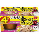 【納期:1~7営業日】【3980円以上で送料無料(沖縄を除く)】金のだしカップ 11歳からのまぐろ・かつお・ささみ入り 70g×4個パック [いなばペットフード...