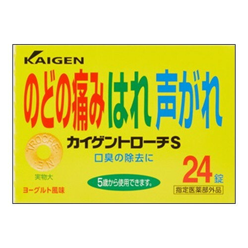 【3980円以上で送料無料（沖縄を除く）】カイゲントローチS 24錠[カイゲンファーマ]