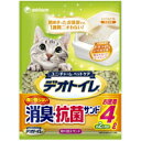 【納期:1~7営業日】【3980円以上で送料無料（沖縄を除く）】1週間消臭・抗菌デオトイレ 取りかえ専用 飛び散らない消臭・抗菌サンド 4L[ユニ・チャームペットケア]