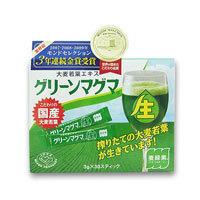 商品説明「グリーンマグマ スティックタイプ 3g×30」は、活力、栄養価ともにピーク時の国産大麦若葉を搾汁し、その青汁を活性のまま粉末化した青汁です。フレッシュな若葉そのままの緑の色、口当たりのよいさわやかな味、野菜不足の現代人にぴったりの栄養素、活性成分が含まれています。吸収率も優れています。お召し上がり方・健康補助食品として、1日2スティックを目安にそのまま又は、お水などでお召し上がりください。・お好みにより、ハチミツや牛乳等を加えて召し上がりください。※熱いお湯で召し上がれますと、一部の酵素などの活性が低下することがあります。注意●乳幼児の手の届かない所に保管してください。●直射日光、高温多湿を避けて保管してください。広告文責株式会社クスリのナカヤマTEL: 03-5497-1571備考■パッケージデザイン等は、予告なく変更されることがあります。■物流センターの在庫は常に変動しております。そのため、ページ更新とご注文のタイミングによって、欠品やメーカー販売終了のため商品が手配できない事態が発生致します。その場合、誠に申し訳ありませんが、メールにて欠品情報をご案内の上、キャンセル対応させていただく場合がございます。■特に到着日のご指定が無い場合、商品は受注日より起算して1~5営業日を目安に発送いたしております。ご注文いただきました商品の、弊社在庫状況等によっては、発送まで時間がかかる場合がございますので、予めご了承ください。また、5営業日以内の発送が困難な場合には、メールにて発送遅延のご連絡と発送予定日のご案内をお送りさせていただきます。