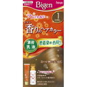 【3980円以上で送料無料（沖縄を除く）】ビゲン 香りのヘアカラー濃密乳液 密着染め色持ちタイプ 1(かなり明るいライトブラウン)[ホーユー]