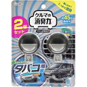◆10個セット/【3980円以上で送料無料(沖縄を除く)】クルマの消臭力 クリップタイプ タバコ用 スカイミント 2個セット