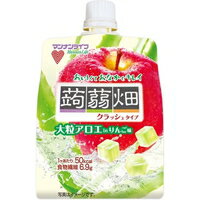 【10000円以上で送料無料（沖縄を除く）】大粒アロエinクラッシュタイプの蒟蒻畑 りんご味(150g)[蒟蒻畑]