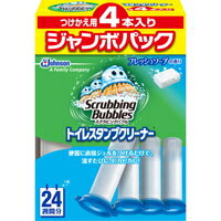 【3980円以上で送料無料（沖縄を除く）】スクラビングバブル トイレスタンプクリーナー フレッシュソープの香り つけかえ用ジャンボパック 38g×4本入り[ジョンソン]