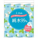 【10000円以上で本州・四国送料無料】エリエール イーナ いつでも使えるウェットティシュー 純水99% 240枚入(80枚×3個パック)[大王製紙]