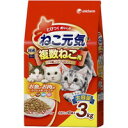 【納期:1~7営業日】【3980円以上で送料無料(沖縄を除く)】ねこ元気 複数ねこ用 お魚とお肉のスペシャルブレンド まぐろ・かつお・白身魚・チキン入り 3kg...