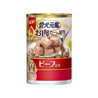 【3980円以上で送料無料（沖縄を除く）】愛犬元気 お肉たっぷり 角切り ビーフ入り(375g)