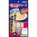 【納期:1~7営業日】【メール便送料無料】ちゅ-る 総合栄養食 まぐろ&ほたて貝柱(14g*4本)