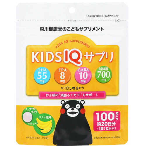 ◆2個セット/【メール便送料無料】KIDS IQ サプリ 約20日分(100粒入) [森川健康堂]