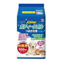 【納期:1~7営業日】【3980円以上で送料無料(沖縄を除く)】ジョイペット ボディータオル ペット用 つめかえ用(100枚入)