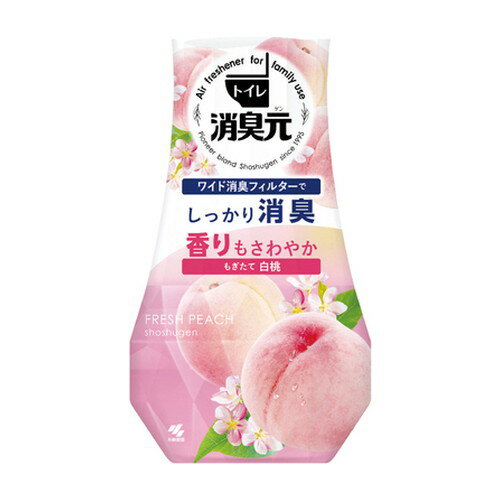 【3980円以上で送料無料（沖縄を除く）】小林製薬 トイレの消臭元 もぎたて白桃 400ml