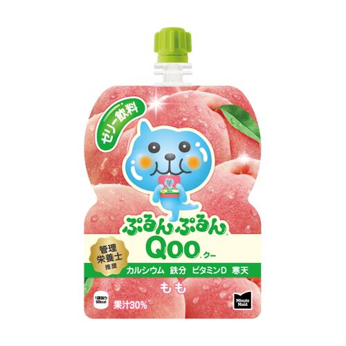 コカ・コーラ ミニッツメイド　ぷるんぷるんQoo（クー） もも味125gパウチ6個入（中箱）