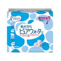 【10000円以上で本州・四国送料無料】ユニチャーム シルコットウェットティッシュ ピュアウォーター 詰替 60枚入り3パック [ユニ・チャーム]